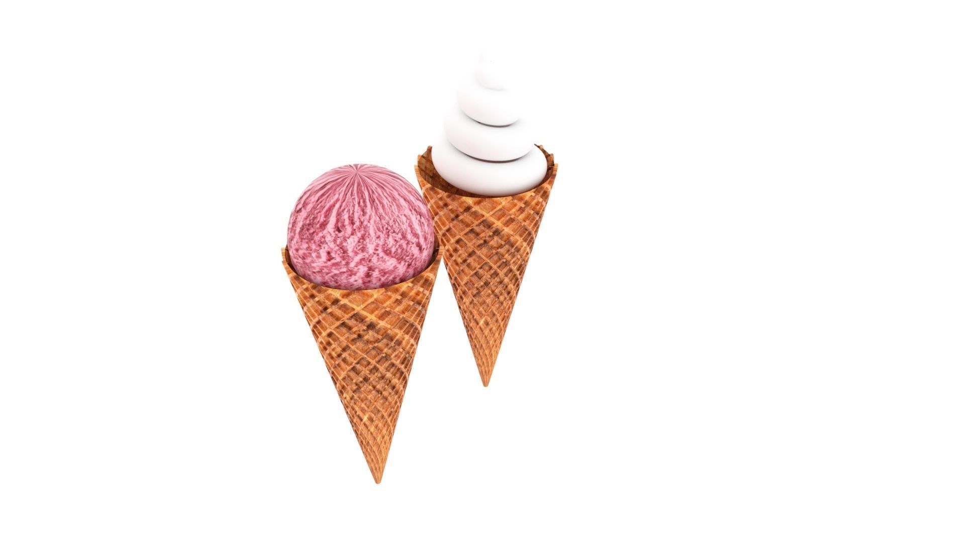 Ice Creams 3D model_2