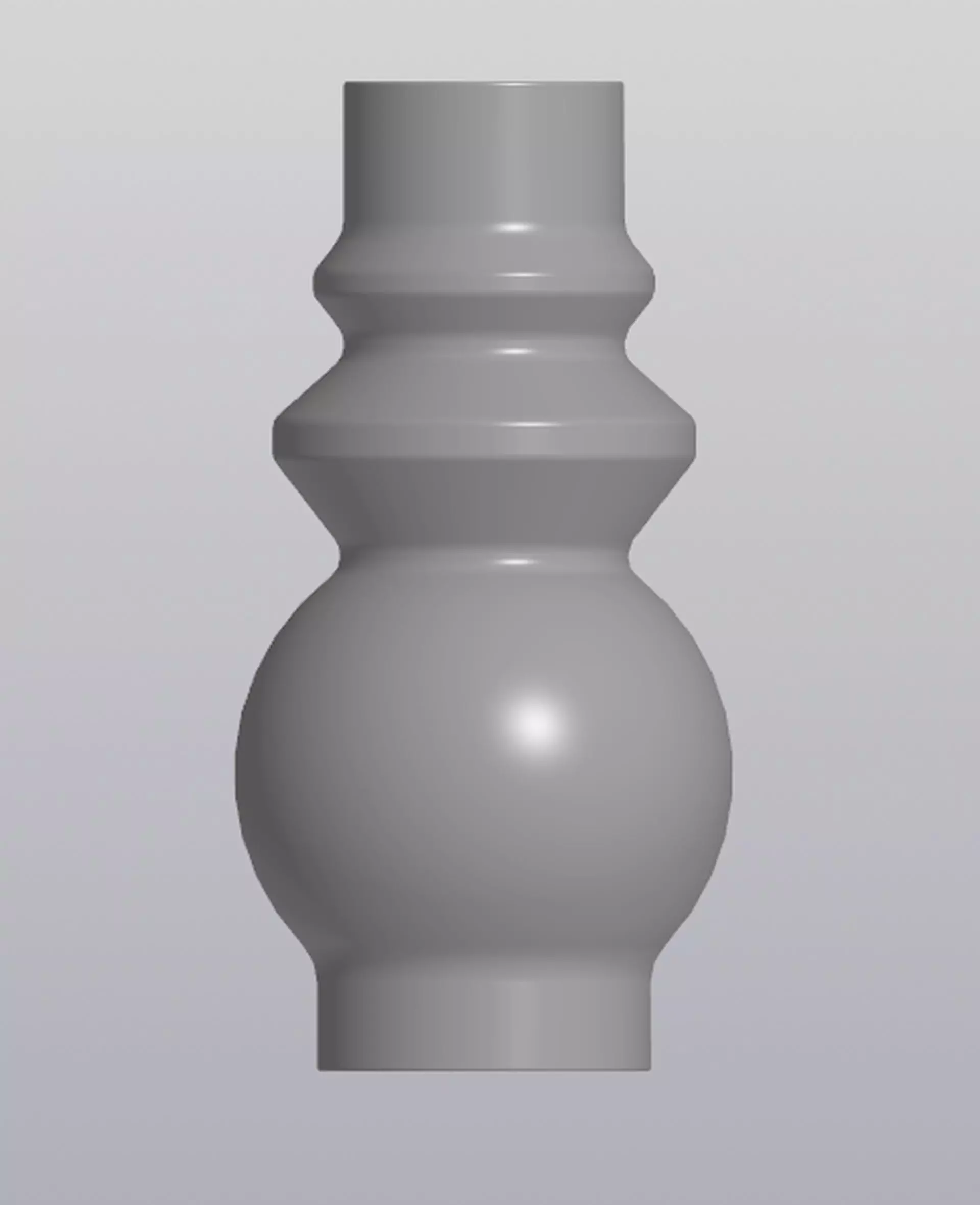 Figured bulb vase 3D print model