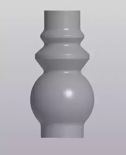 Figured bulb vase