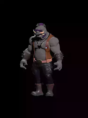 Bebop from Teenage Mutant Ninja Turtles  3D print model