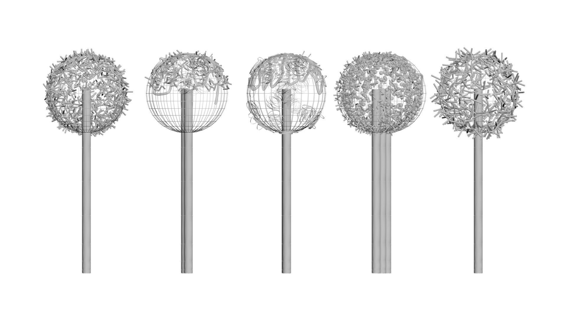 Cake Pops Set 3D model_34