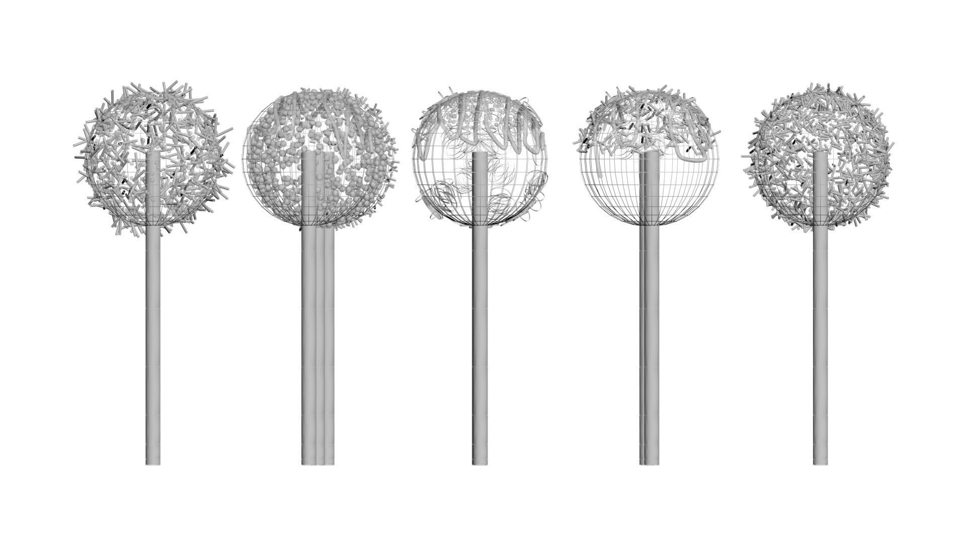 Cake Pops Set 3D model_32