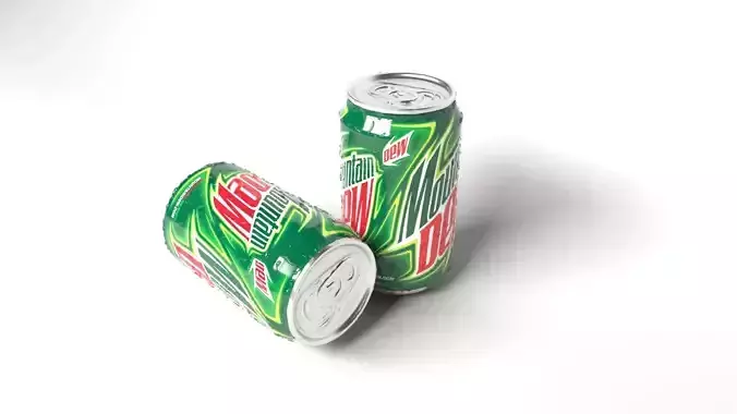Wet Mountain Dew Cans 3D model