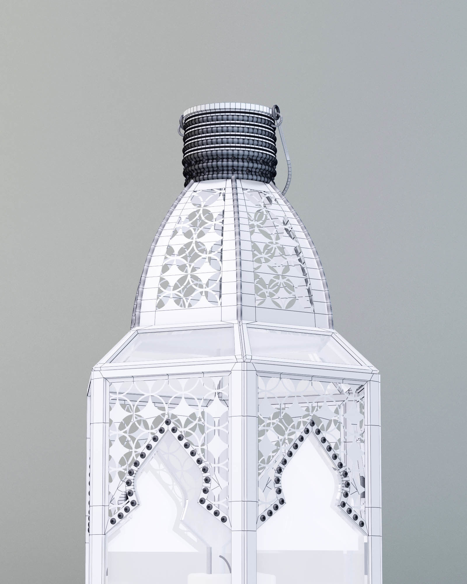 Lantern Moroccan Style Large 3D model_9