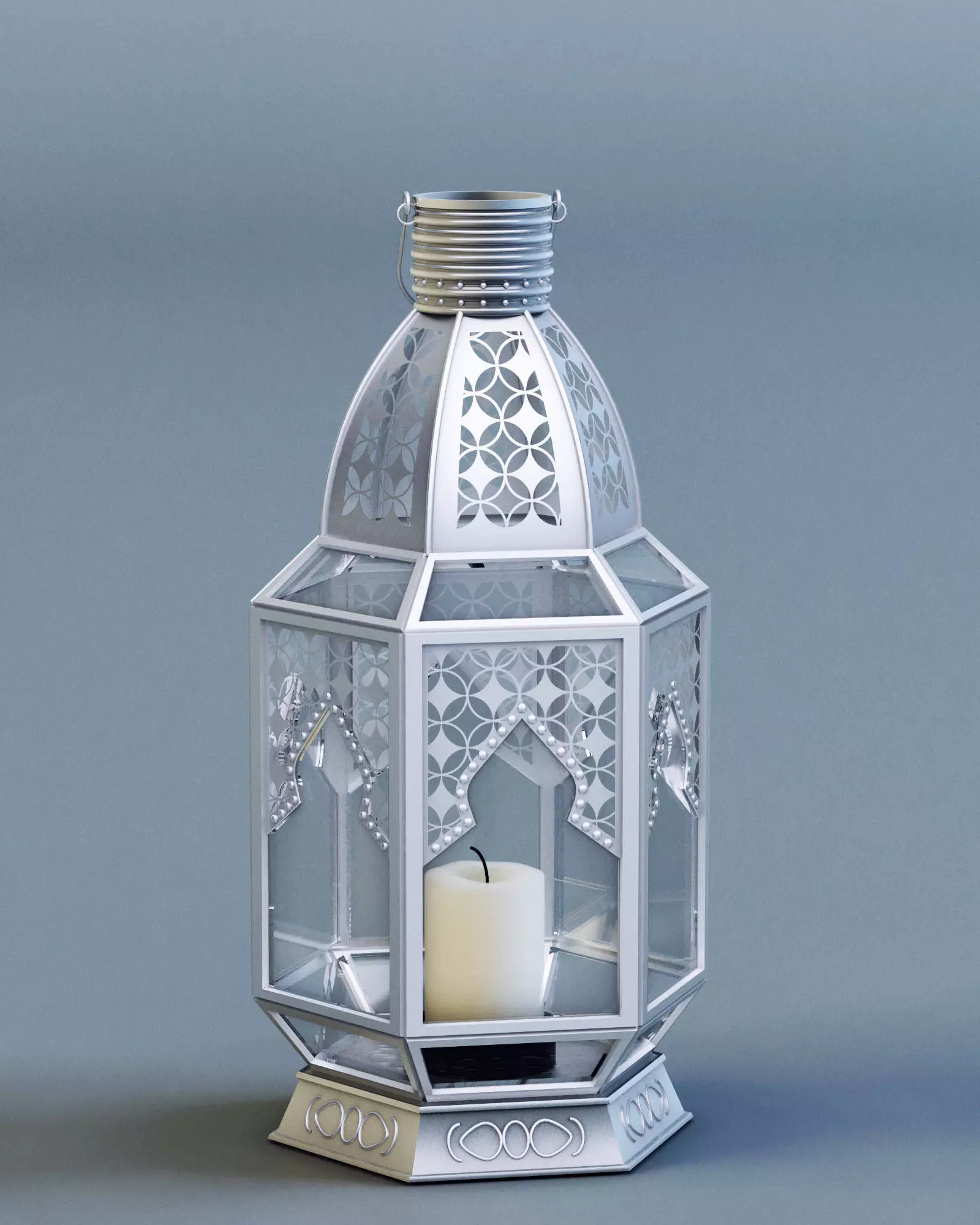 Lantern Moroccan Style Large 3D model_0