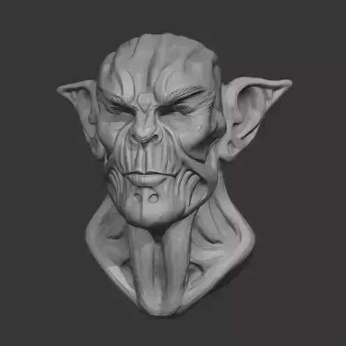 Orc bust 3D model