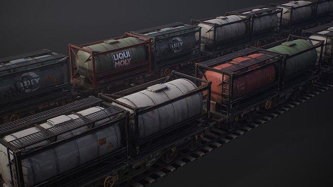Train model 3D model