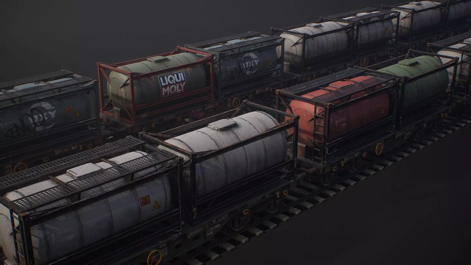Train model 3D model