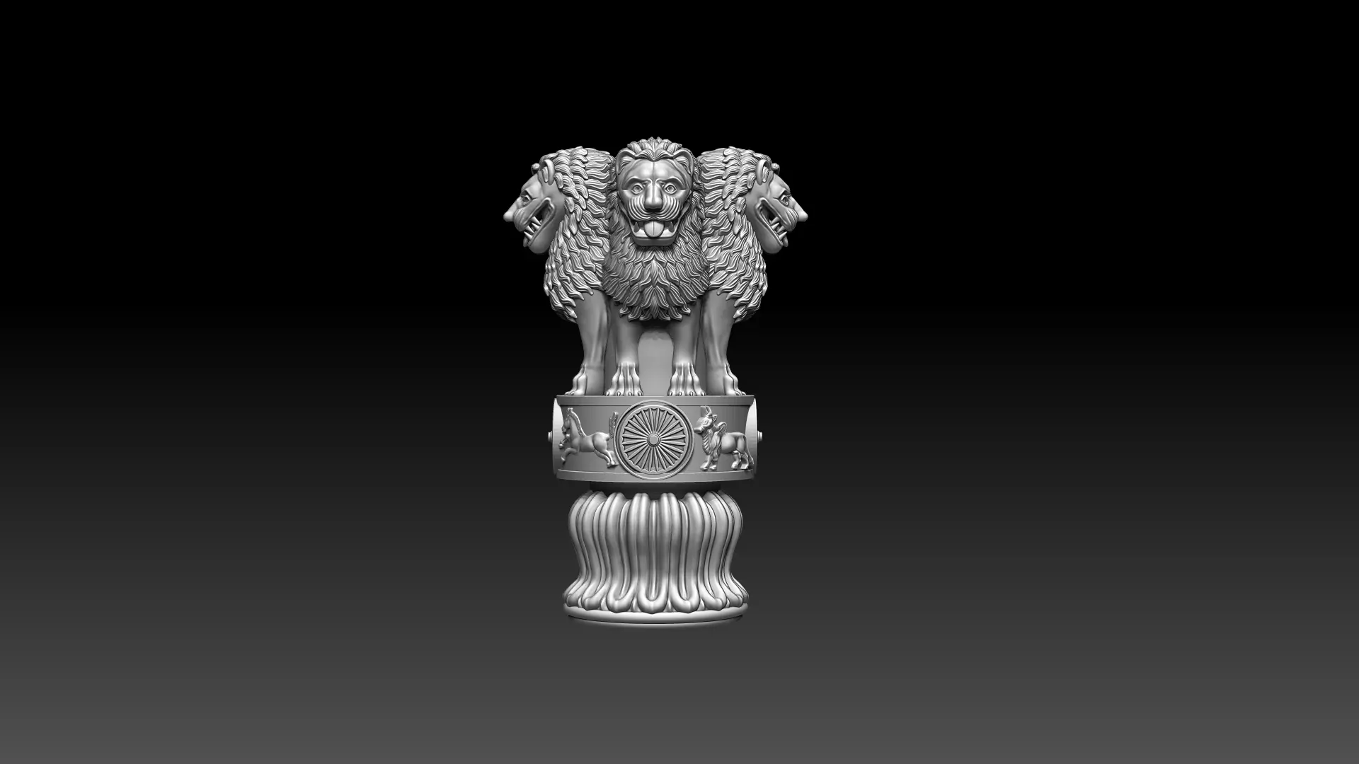 Ashoka Emblem 3D print model