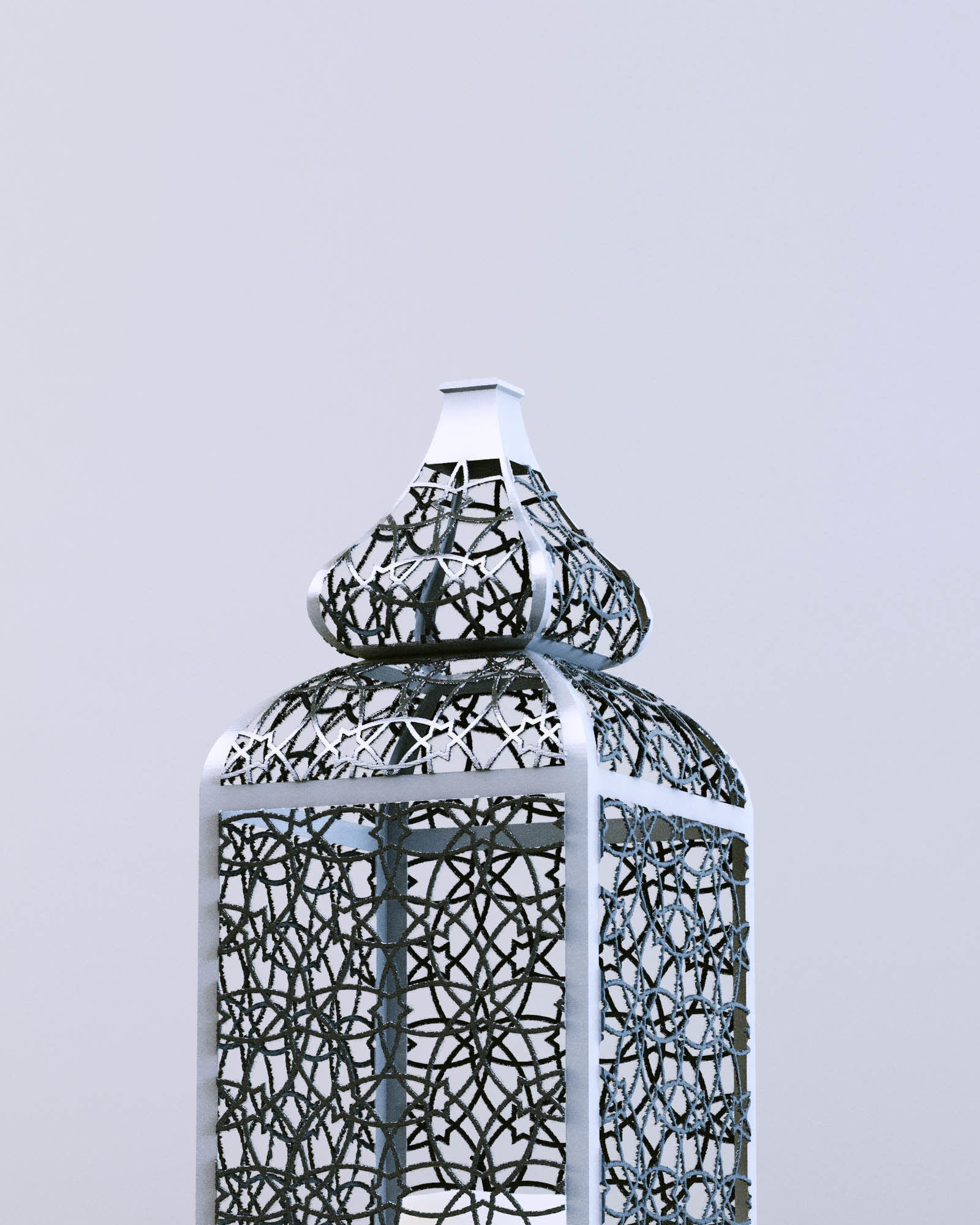 Lantern Patterned Mesh 3D model_4