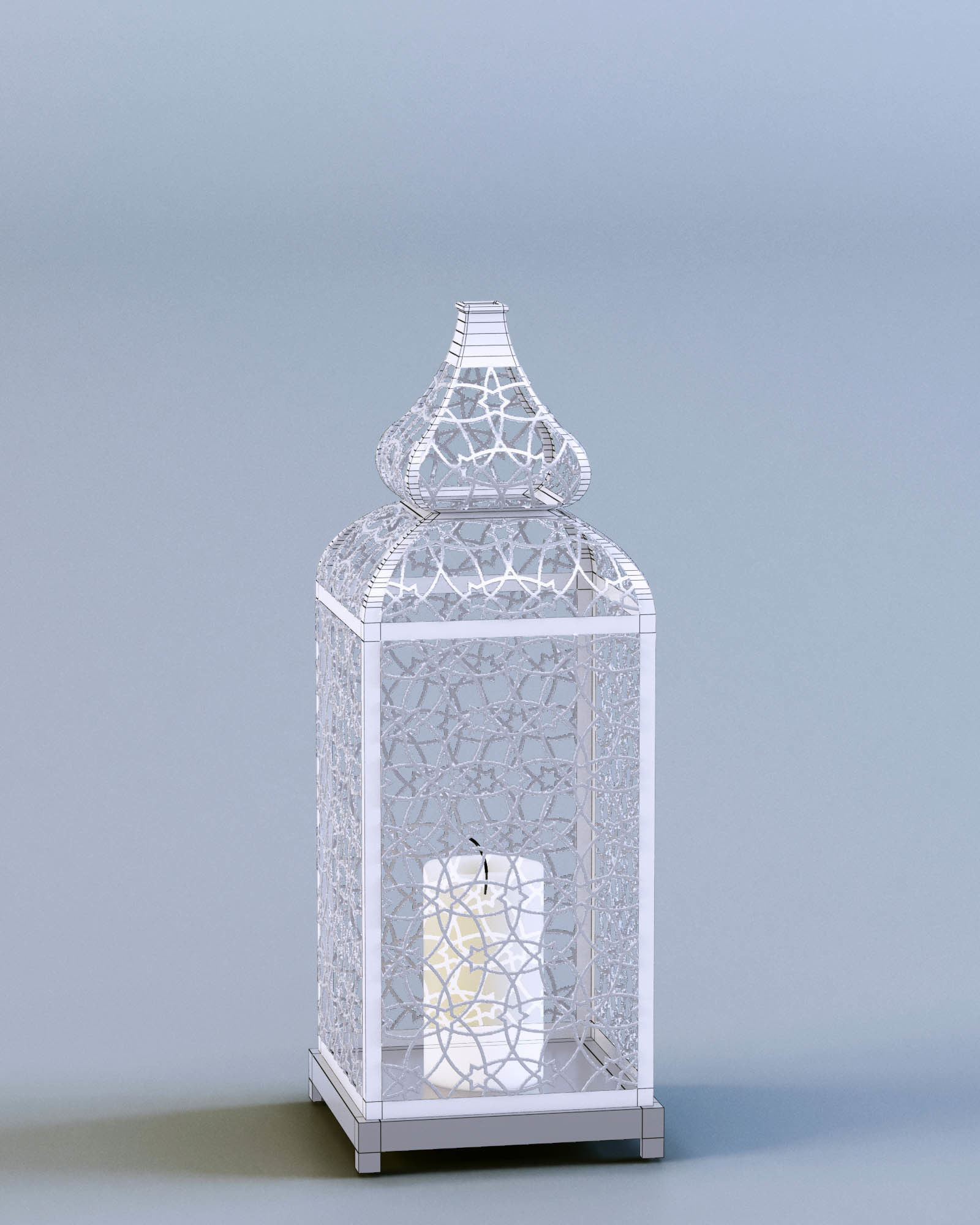 Lantern Patterned Mesh 3D model_5