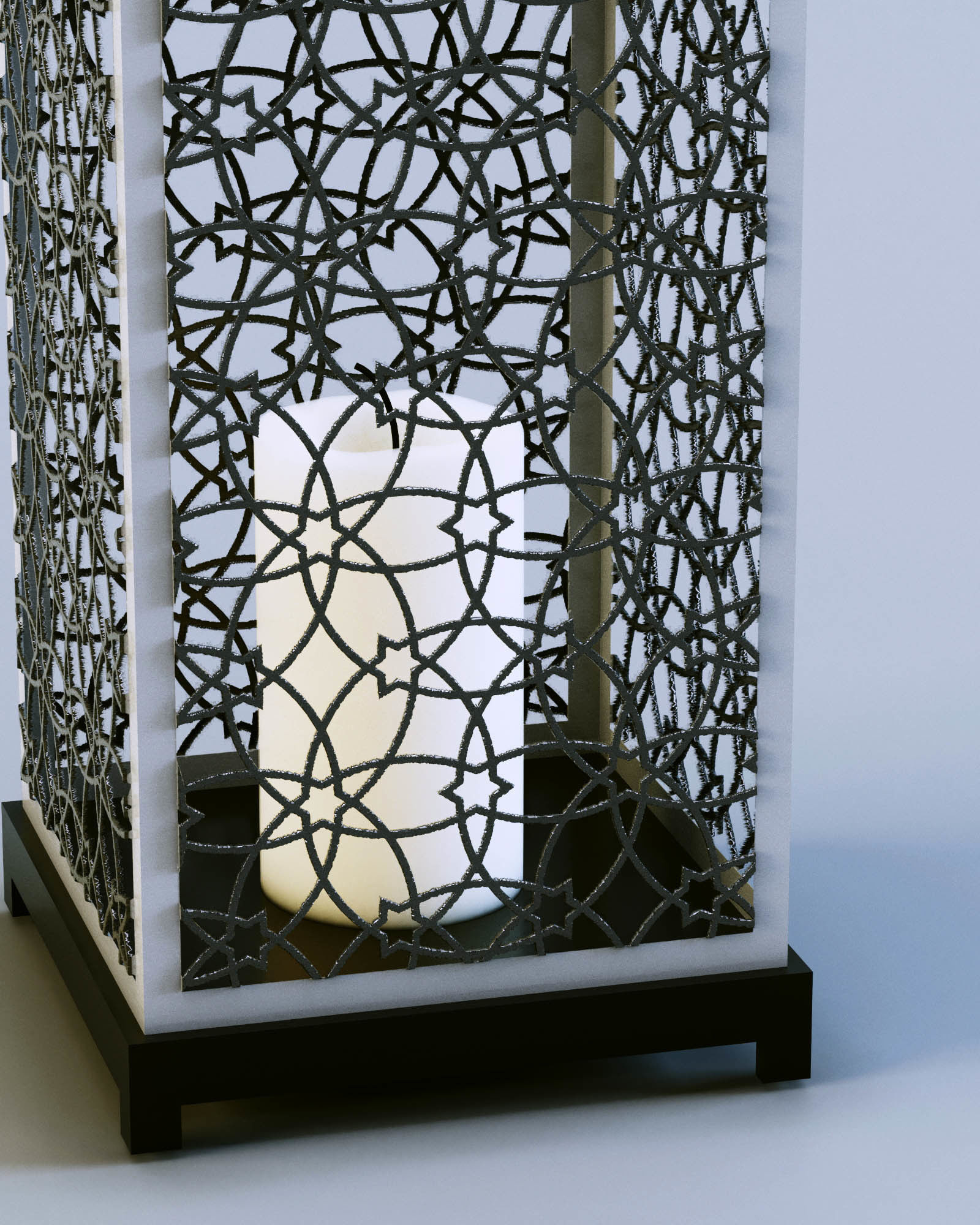 Lantern Patterned Mesh 3D model_3