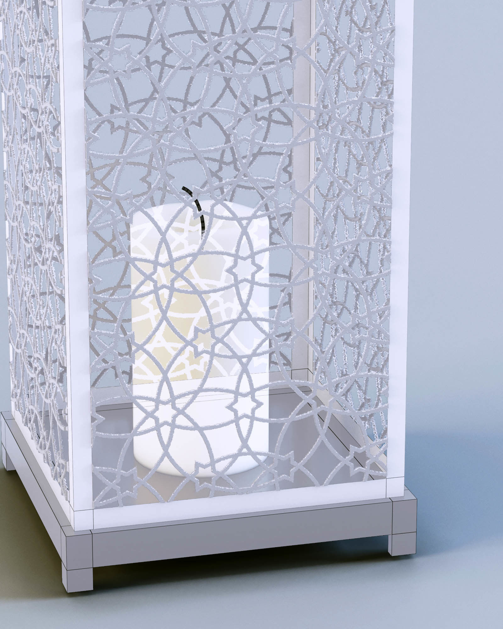 Lantern Patterned Mesh 3D model_8