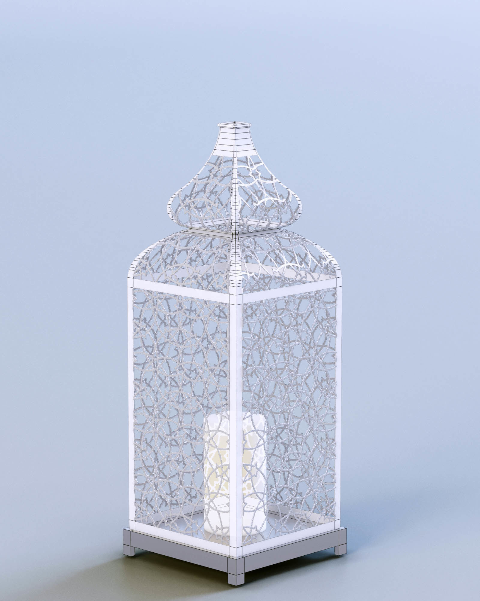 Lantern Patterned Mesh 3D model_6