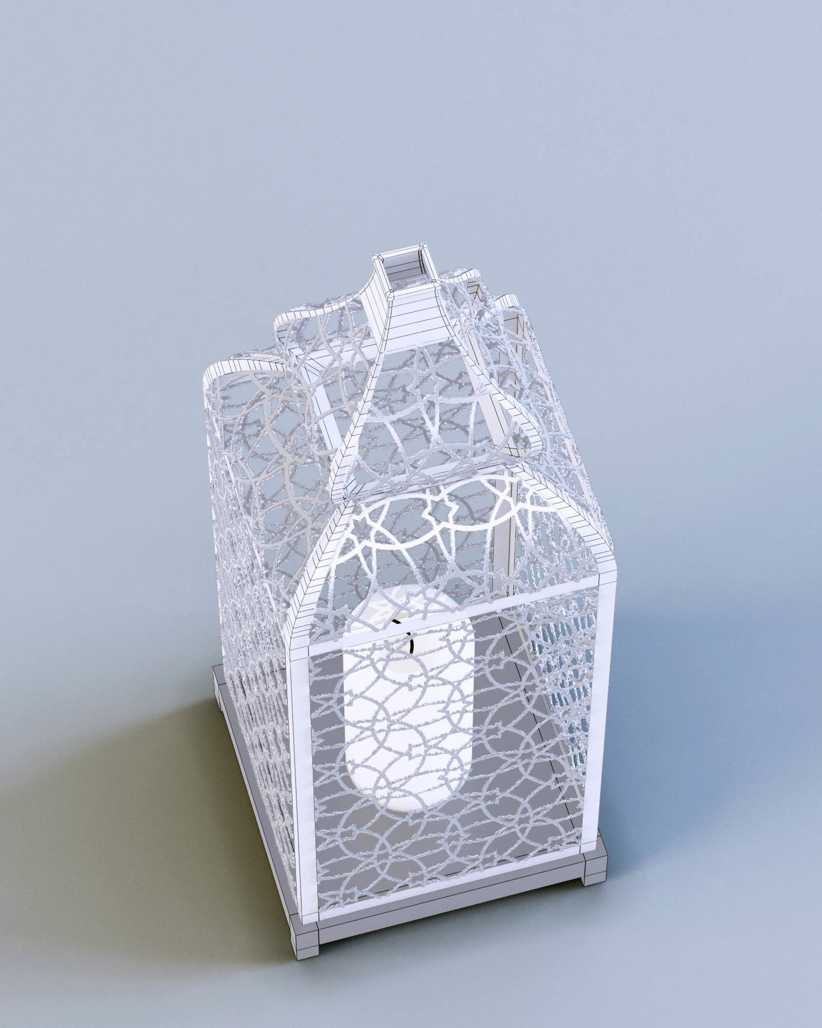 Lantern Patterned Mesh 3D model_7