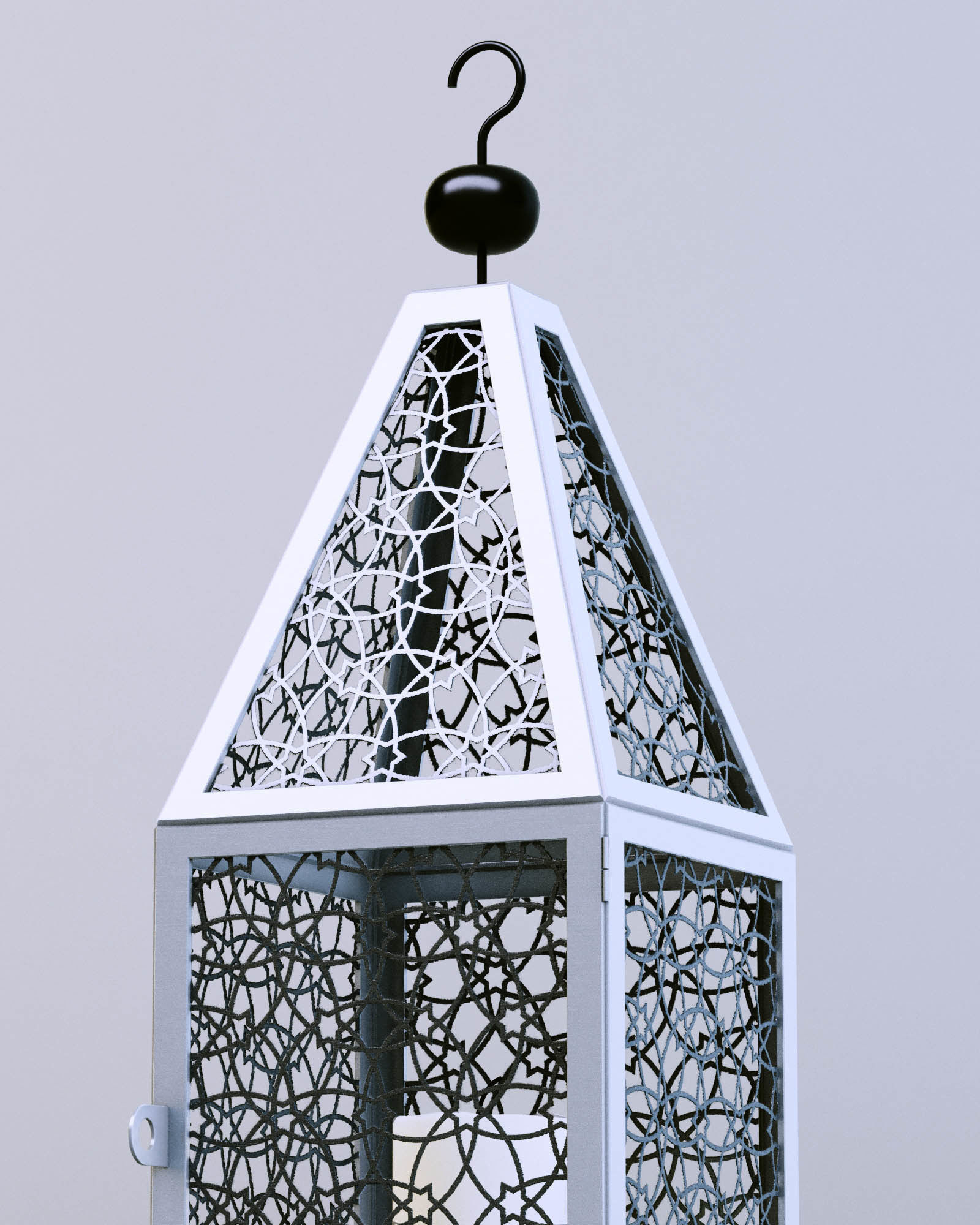 Lantern Mesh Cage 3D model_4