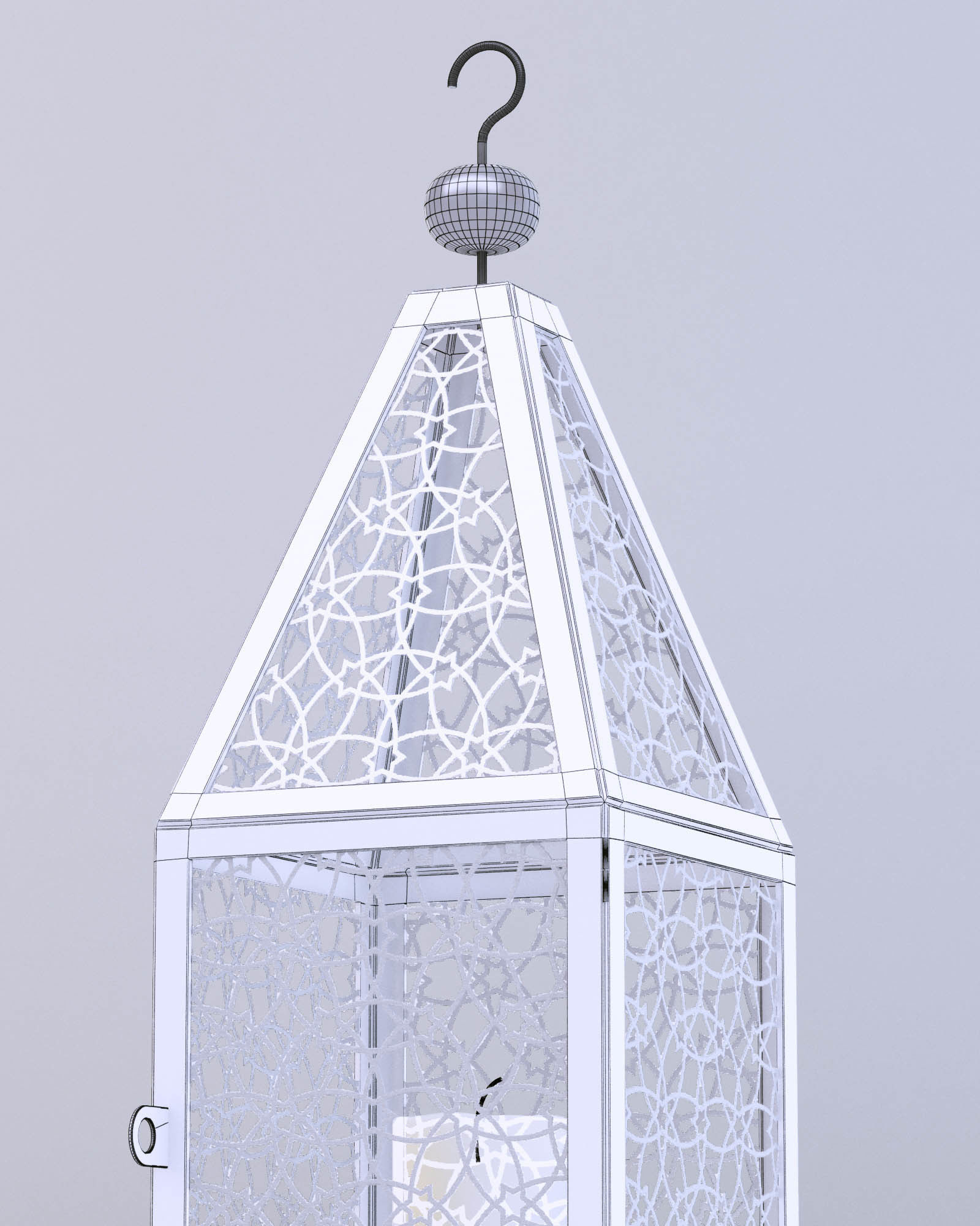 Lantern Mesh Cage 3D model_9