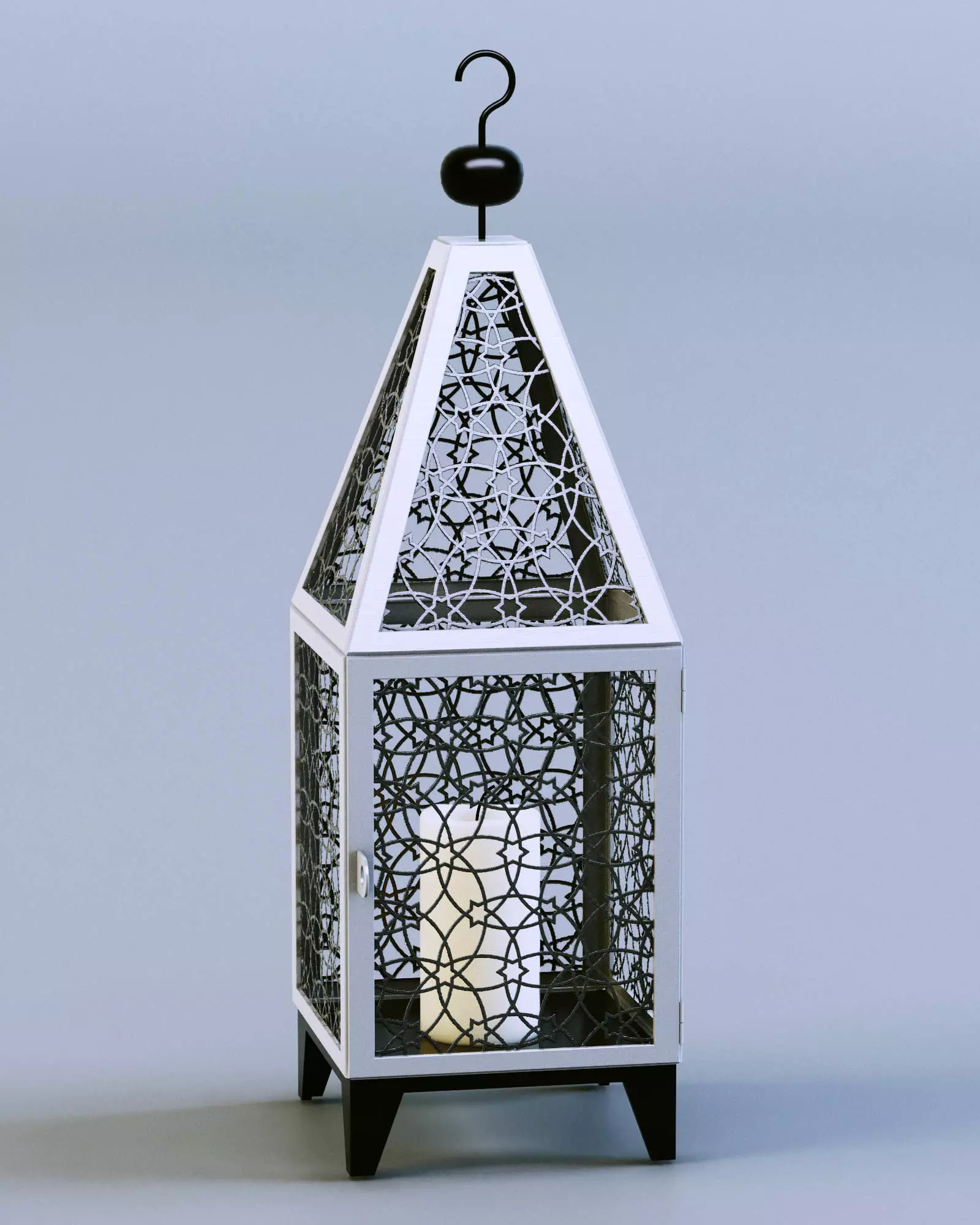 Lantern Mesh Cage 3D model_0