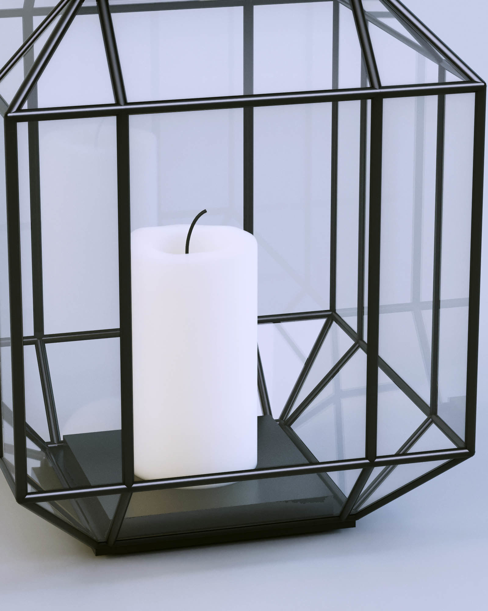 Lantern Geometric 3D model_4
