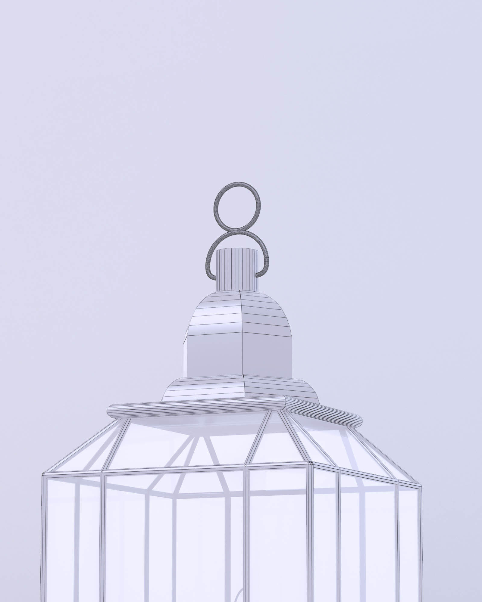 Lantern Geometric 3D model_9