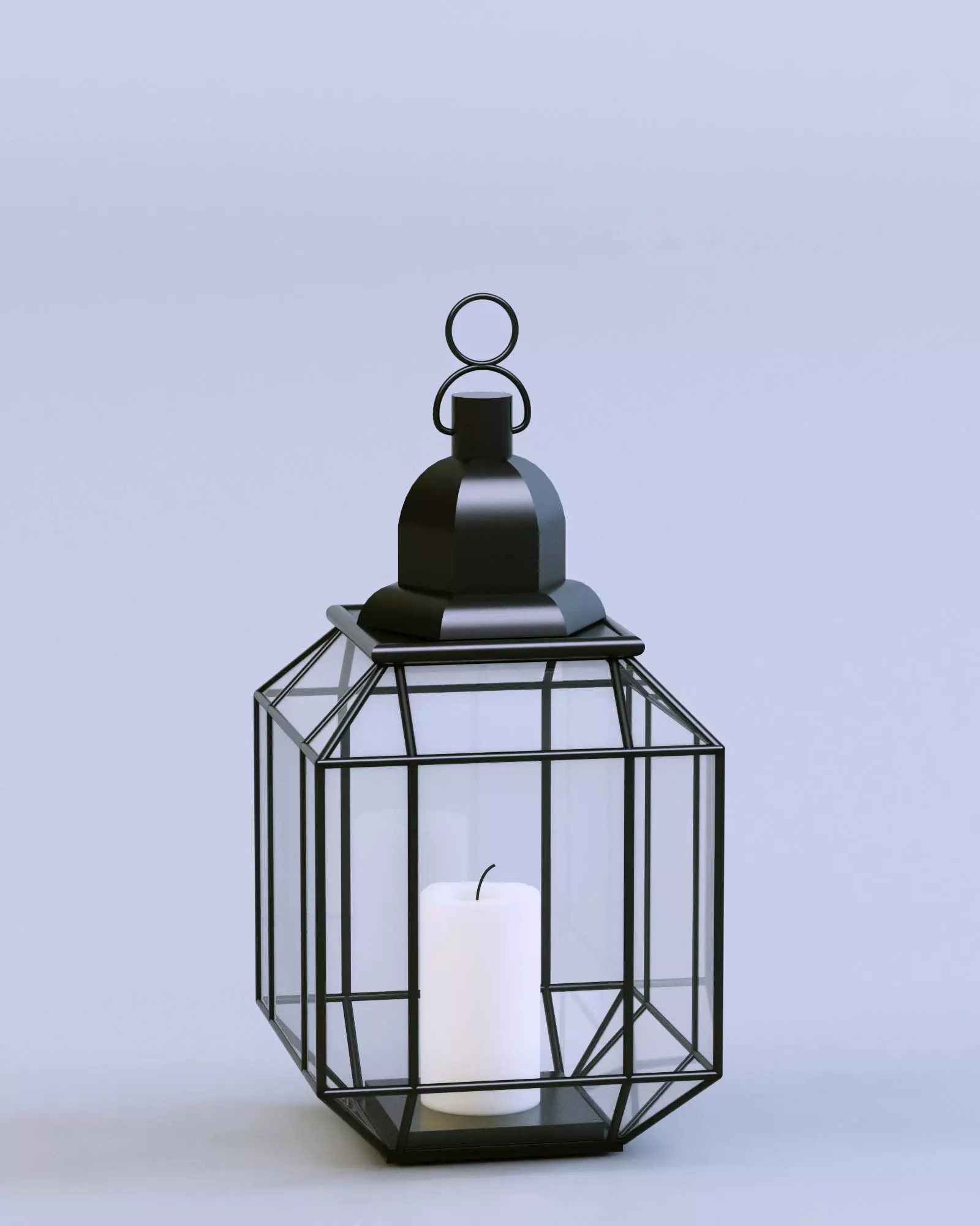 Lantern Geometric 3D model_0
