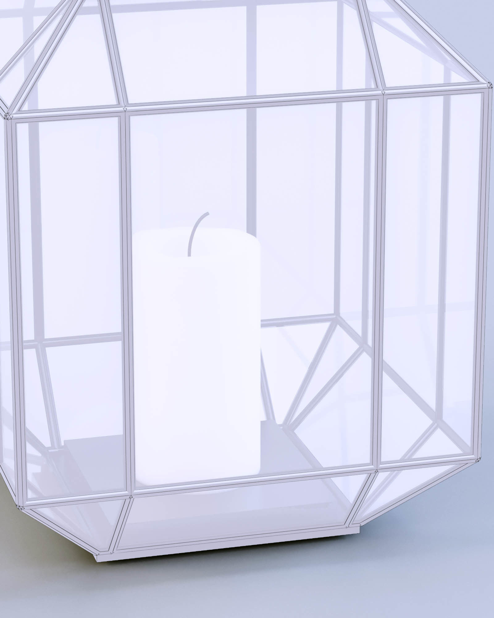Lantern Geometric 3D model_8