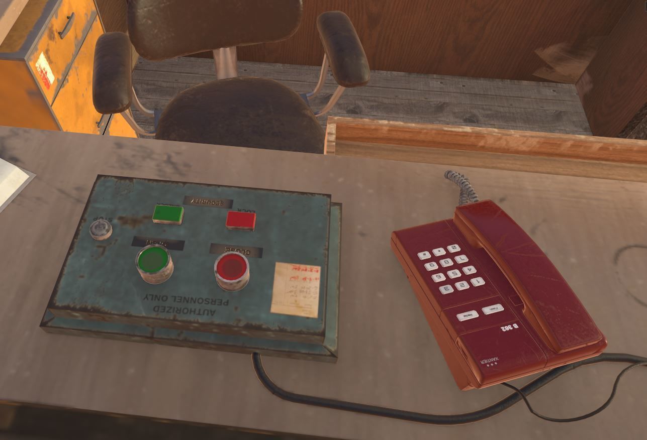 Old Security Booth 3D model_10