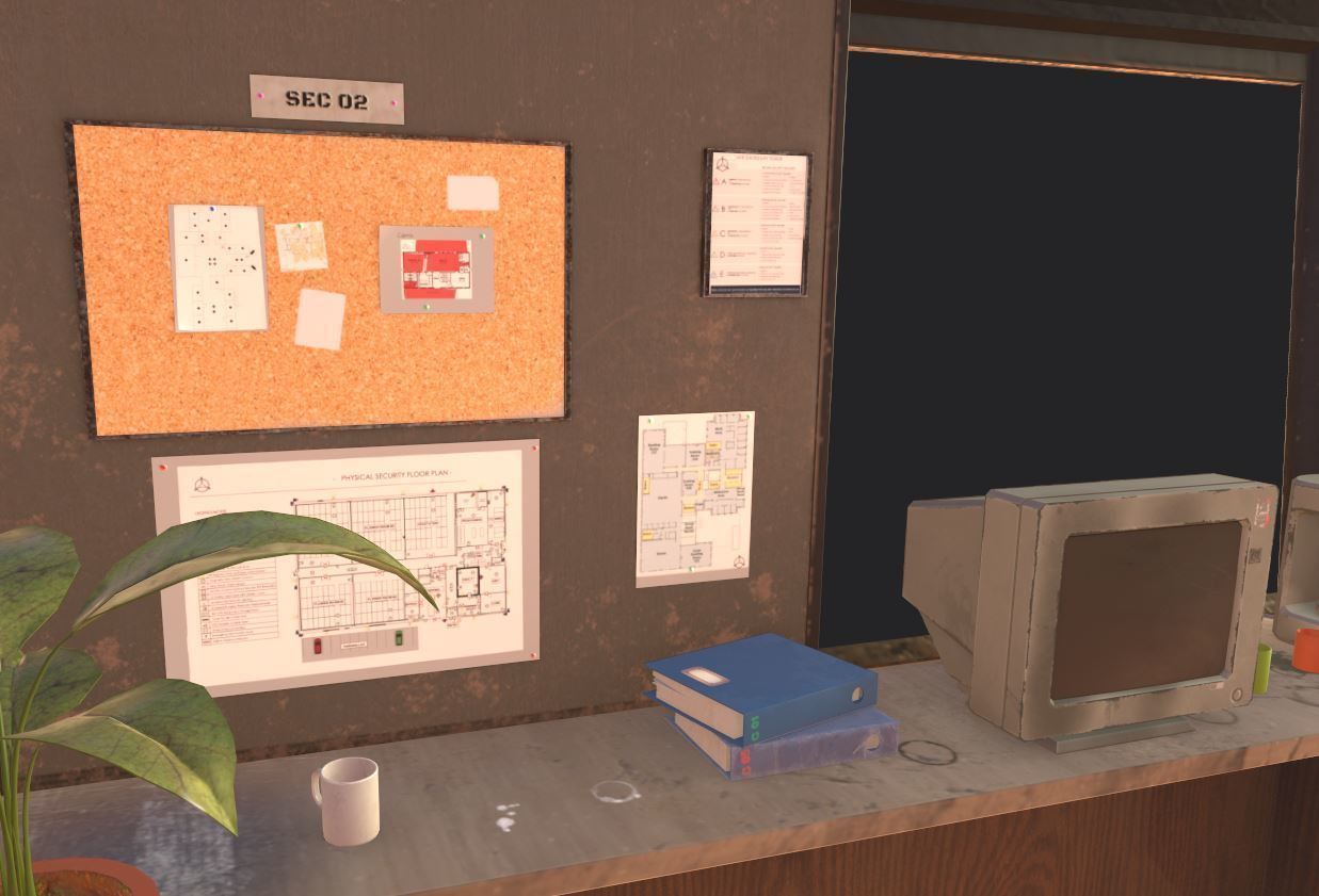Old Security Booth 3D model_11