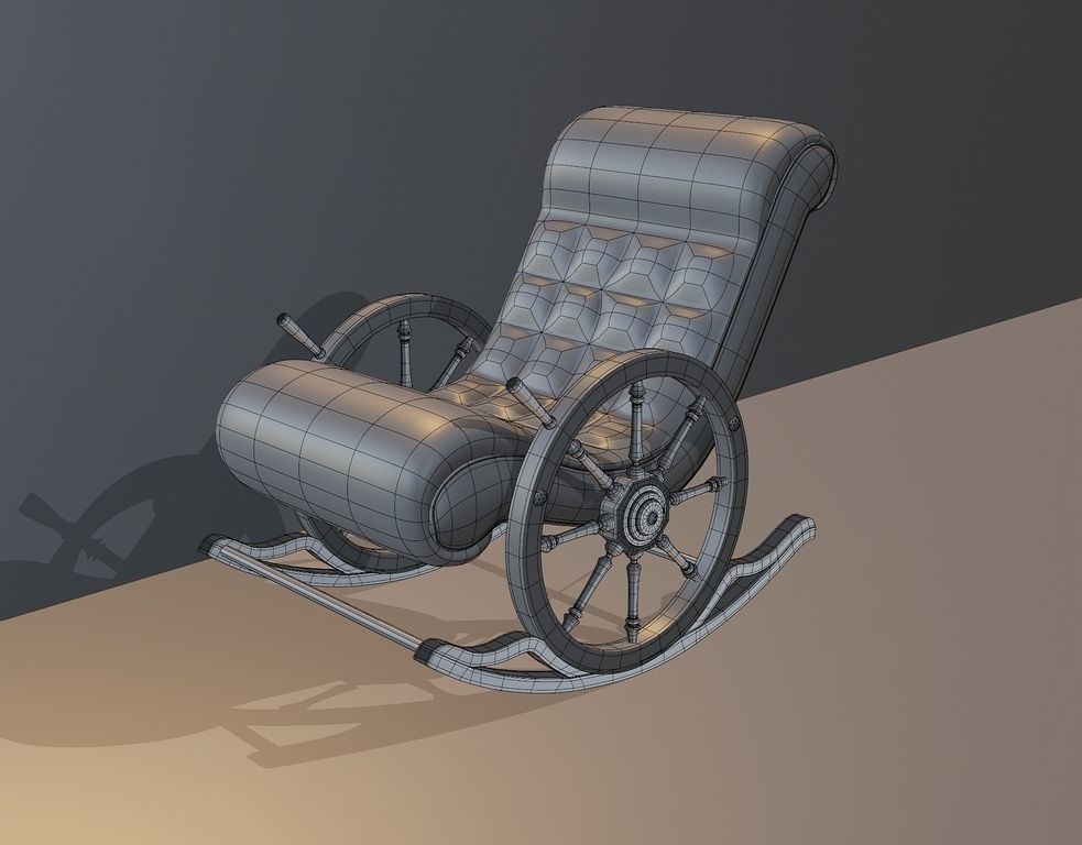  Sailors rocking chair 3D model_3