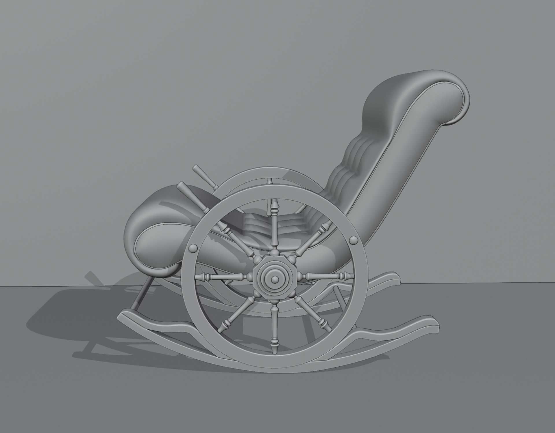  Sailors rocking chair 3D model_1