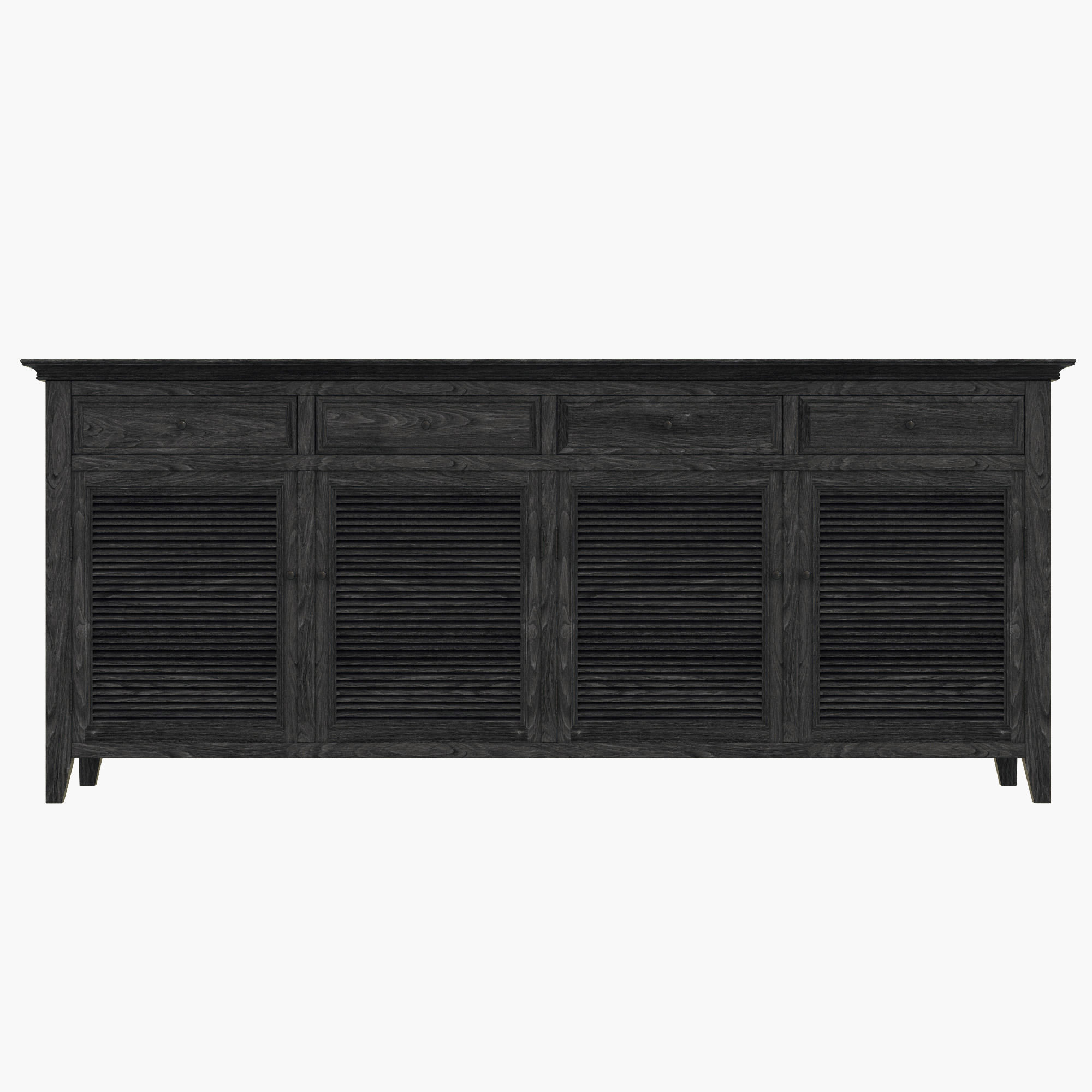 Restoration Hardware Shutter Sideboard 3D model CGTrader