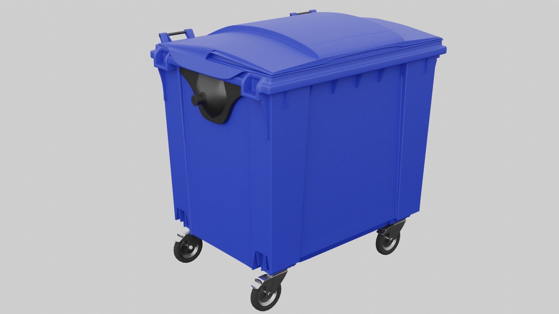 Dumpster trash bin 3D model_9