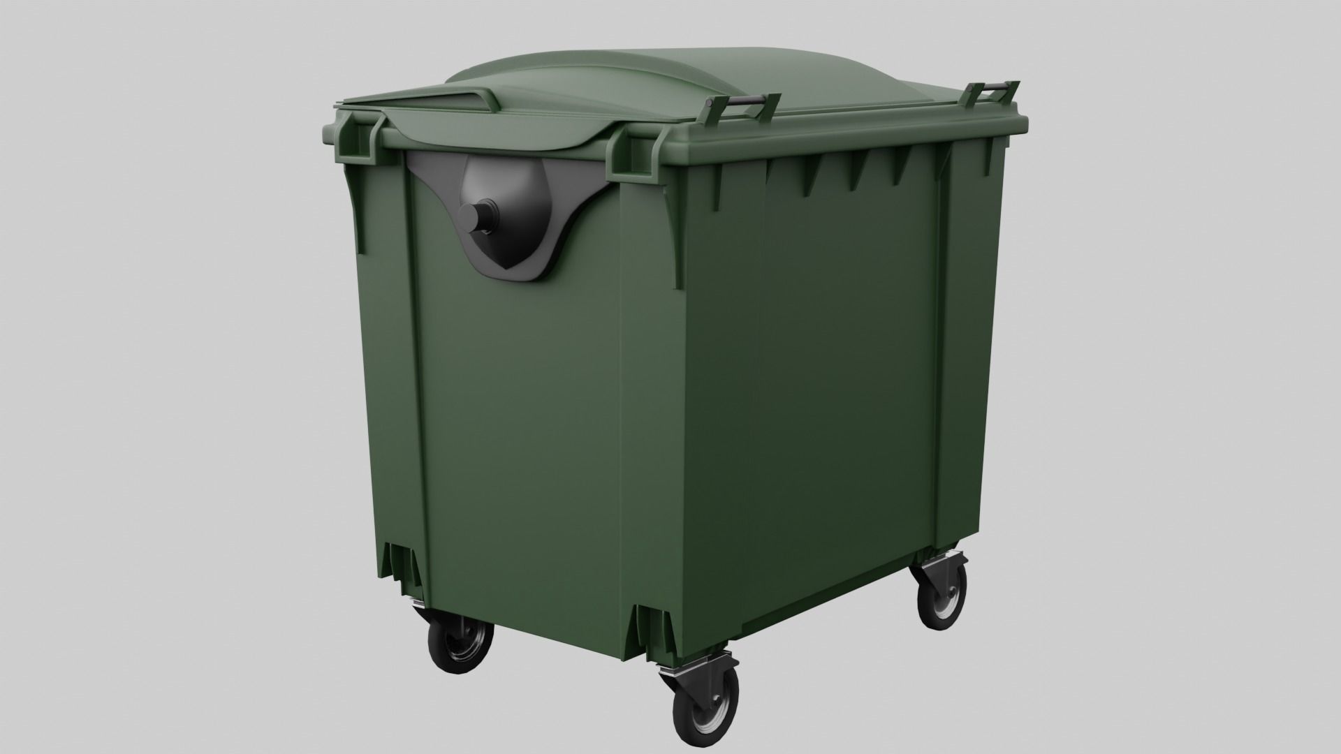 Dumpster trash bin 3D model_4