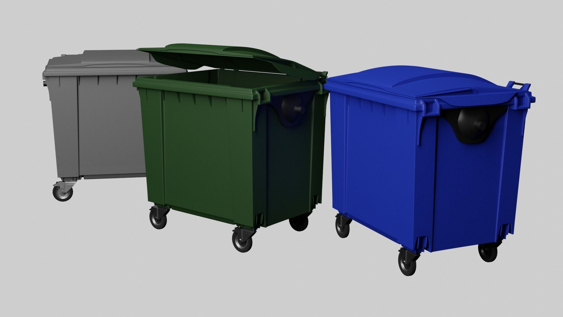 Dumpster trash bin 3D model_8