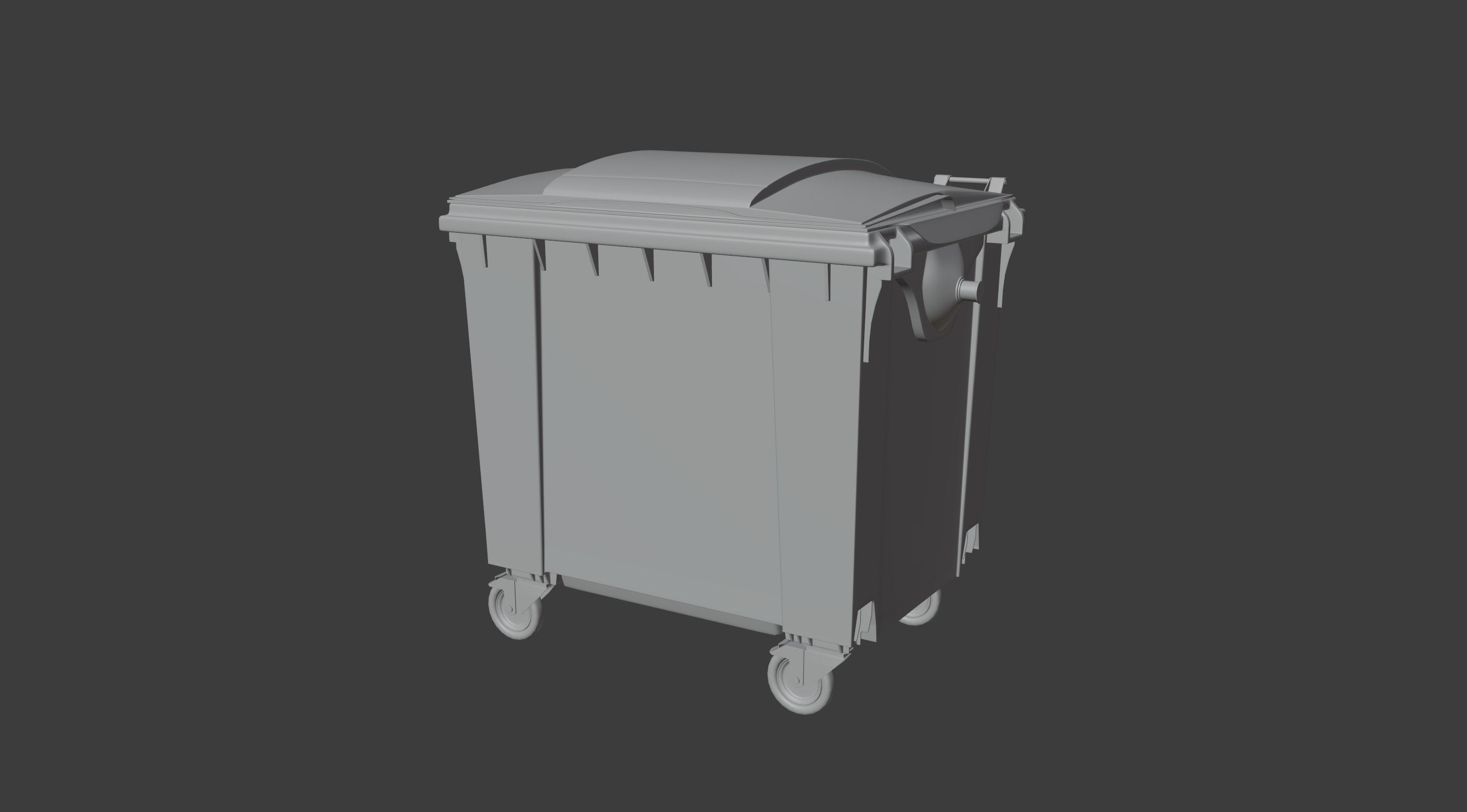 Dumpster trash bin 3D model_13