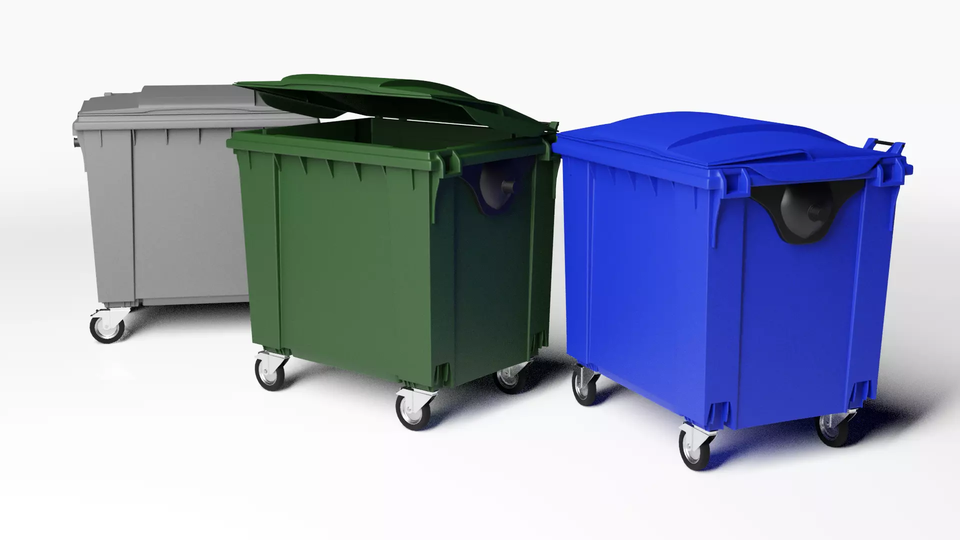 Dumpster trash bin 3D model_0