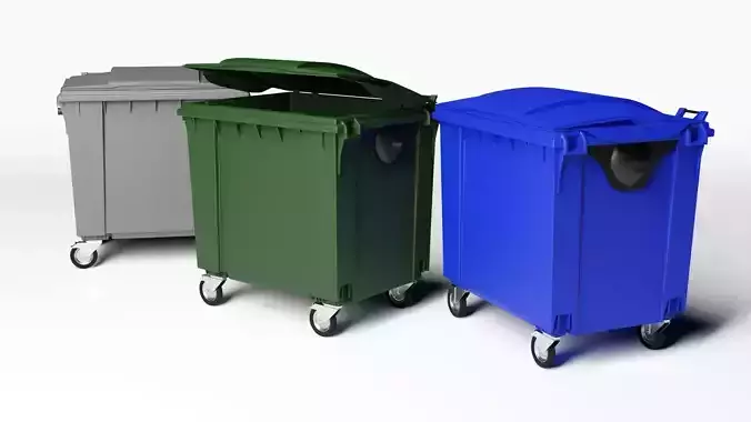 Dumpster trash bin 3D model