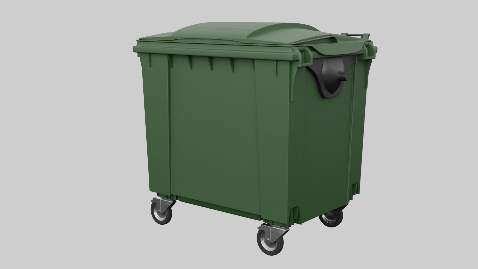 Dumpster trash bin 3D model_3