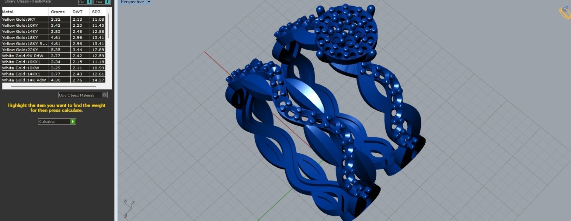 Genuine Diamond Multiple Bridal Engagement Ring R 156 3D print model_5