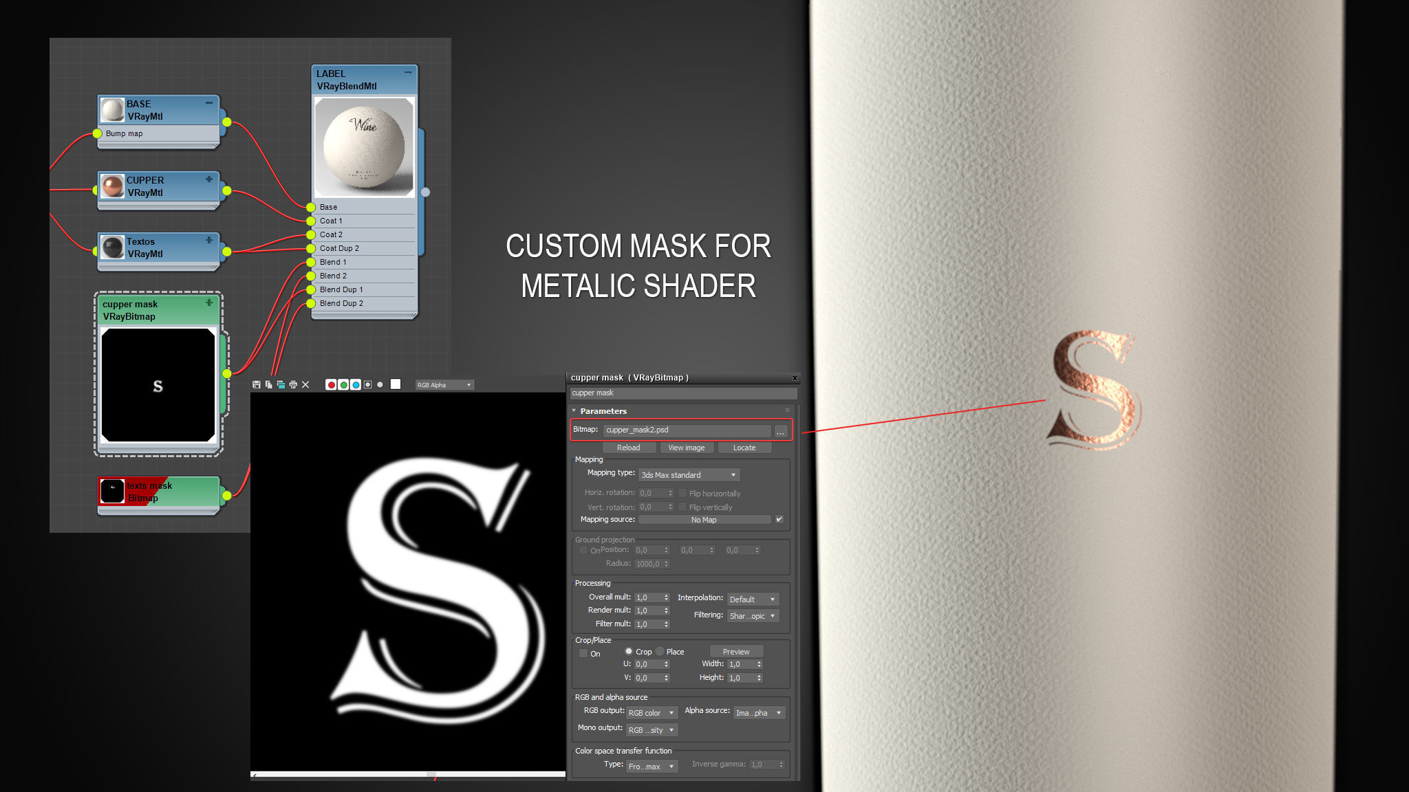 Customizable Wine Label 3D Model 3D model_6