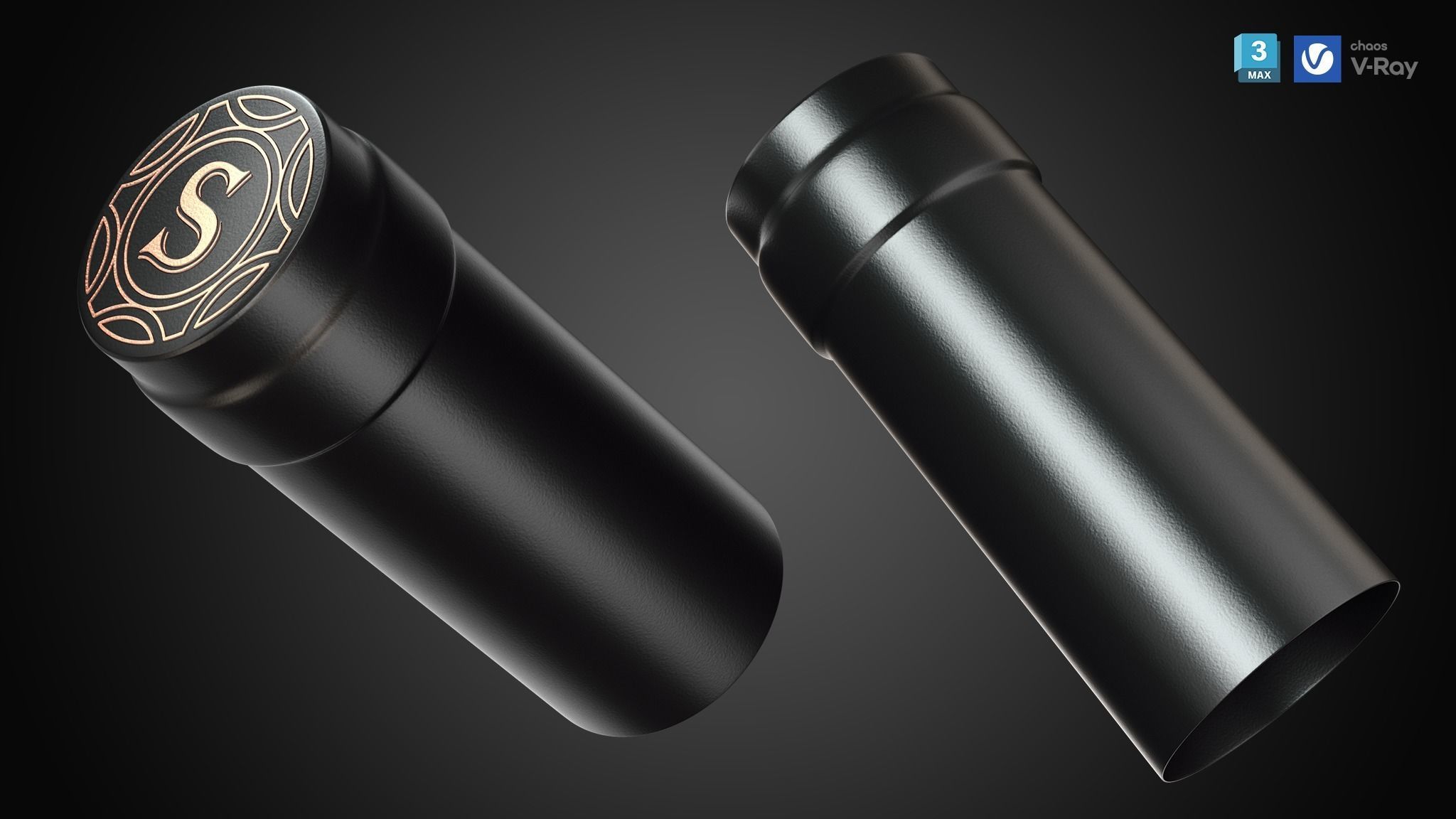 Customizable Wine Label 3D Model 3D model_16