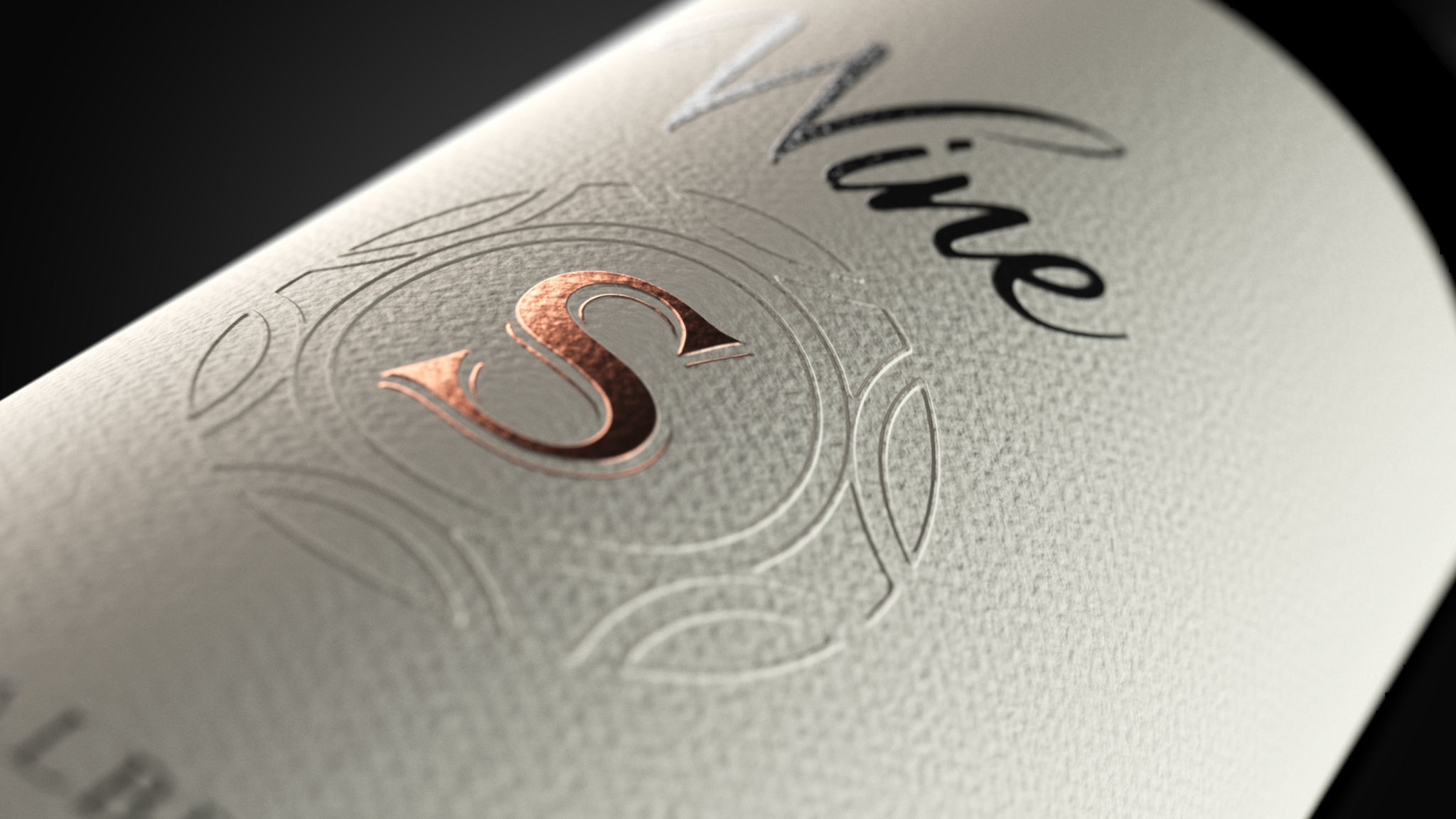 Customizable Wine Label 3D Model 3D model_1
