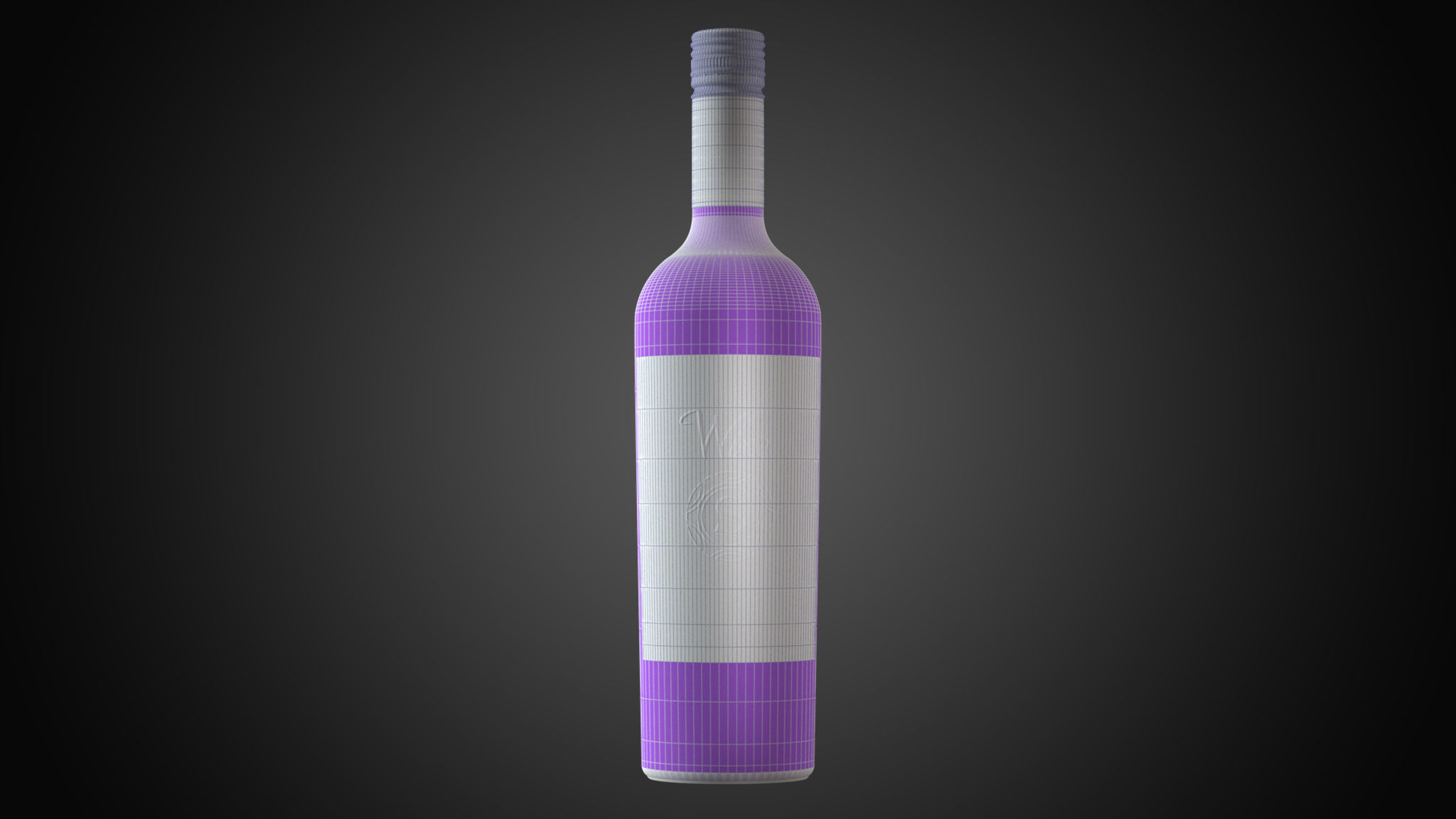 Customizable Wine Label 3D Model 3D model_17