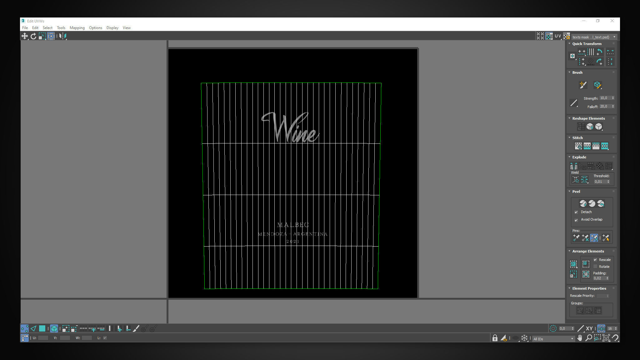 Customizable Wine Label 3D Model 3D model_19