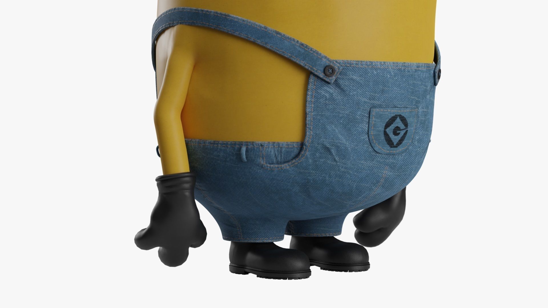 TOM the MINION Low-poly 3D model_5