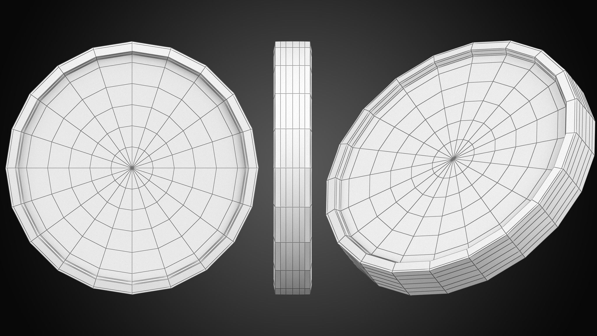 Solana Coin 3D model_12
