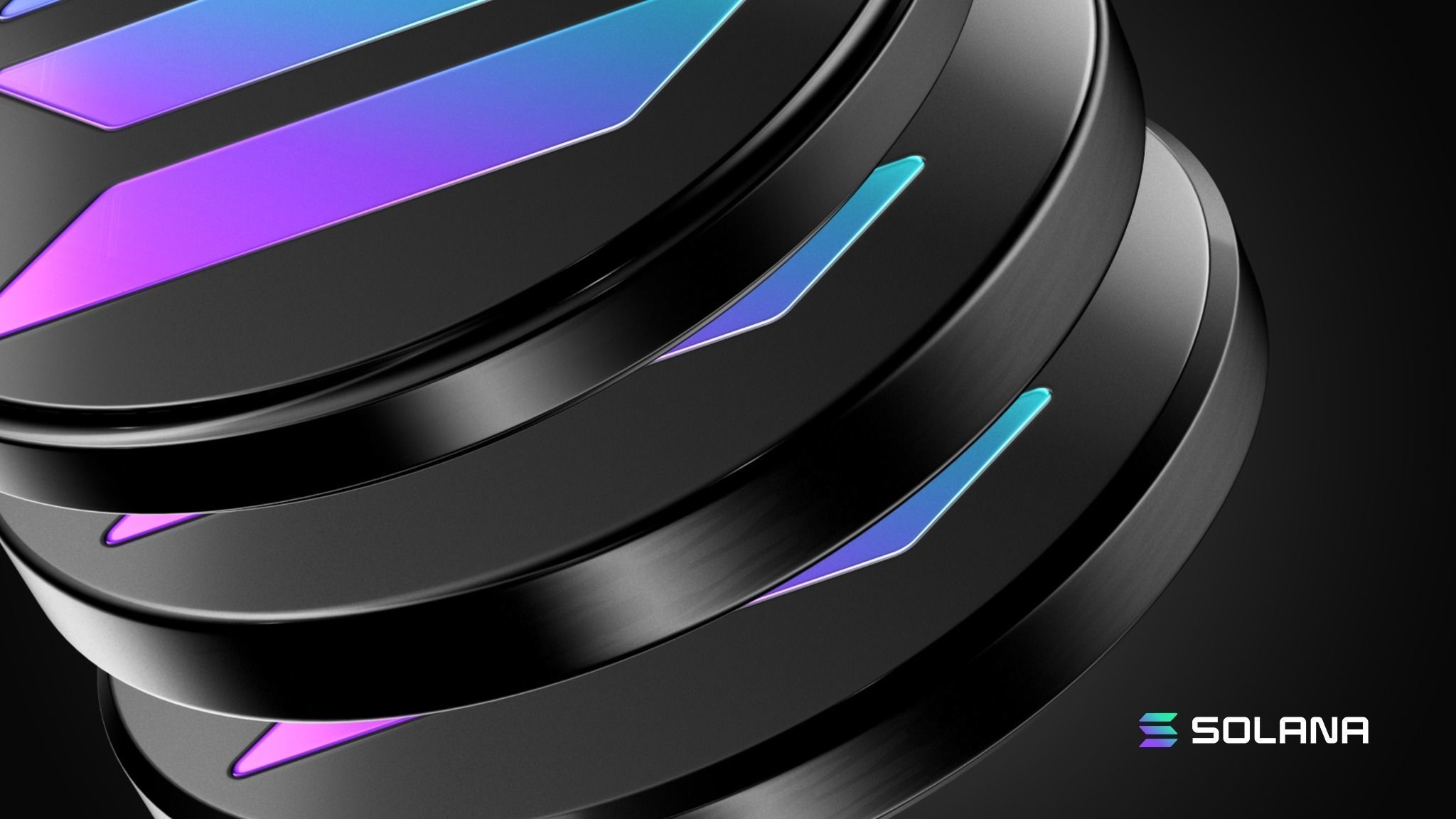 Solana Coin 3D model_6