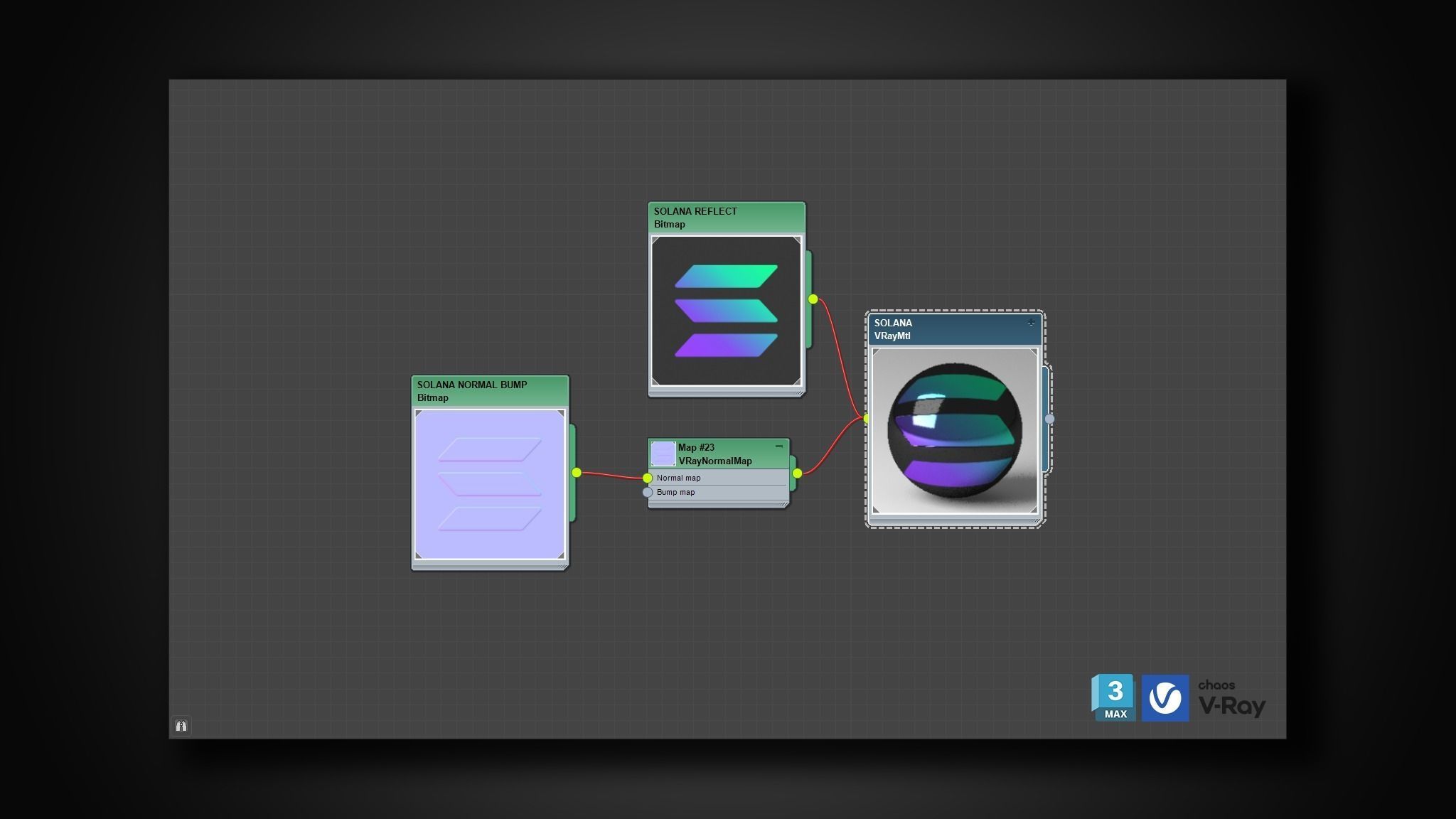 Solana Coin 3D model_13