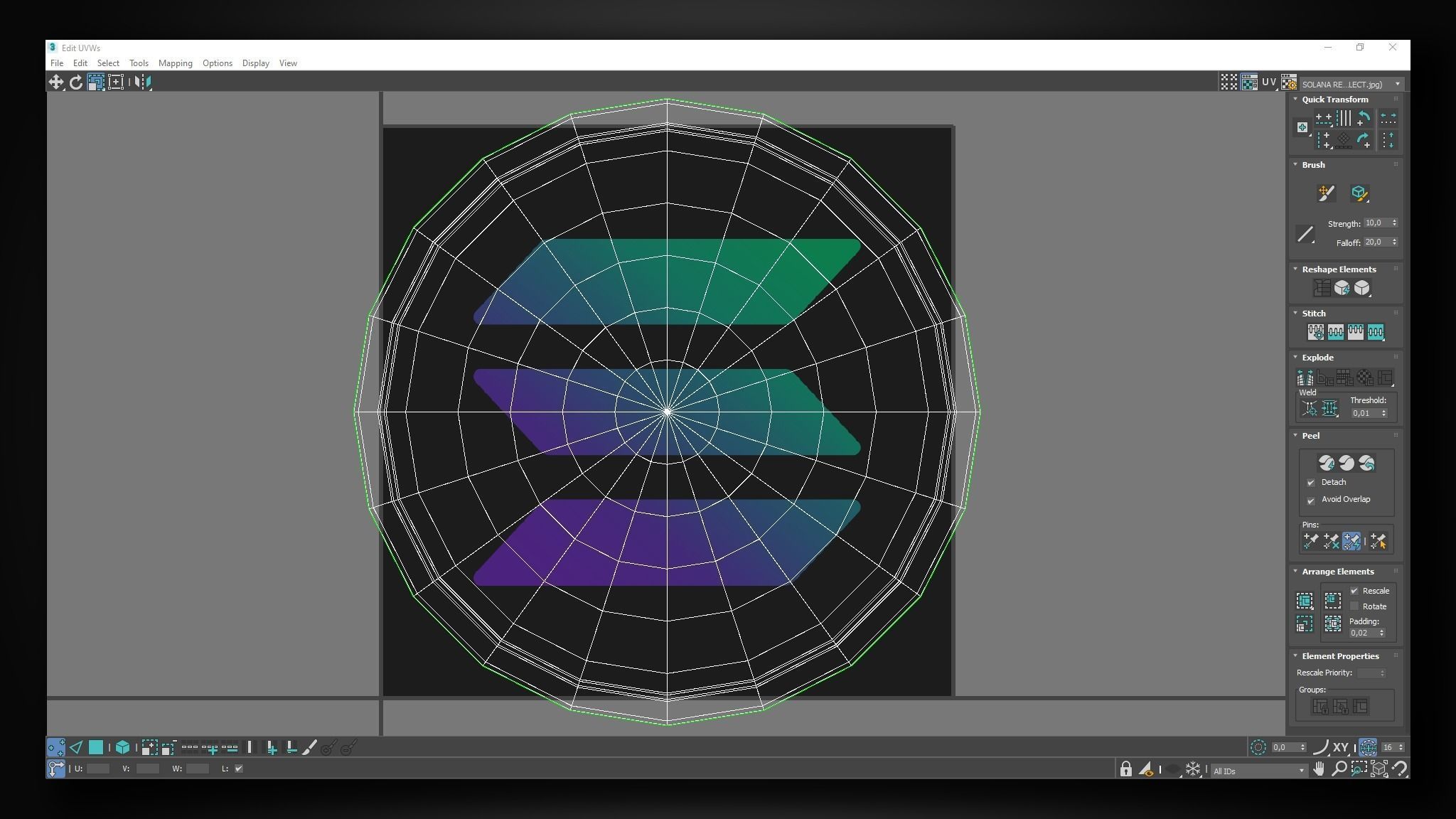 Solana Coin 3D model_14