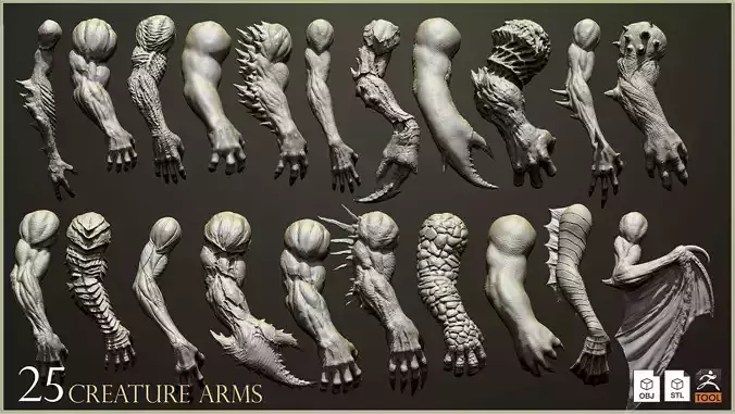 25 Creature arms   3D model